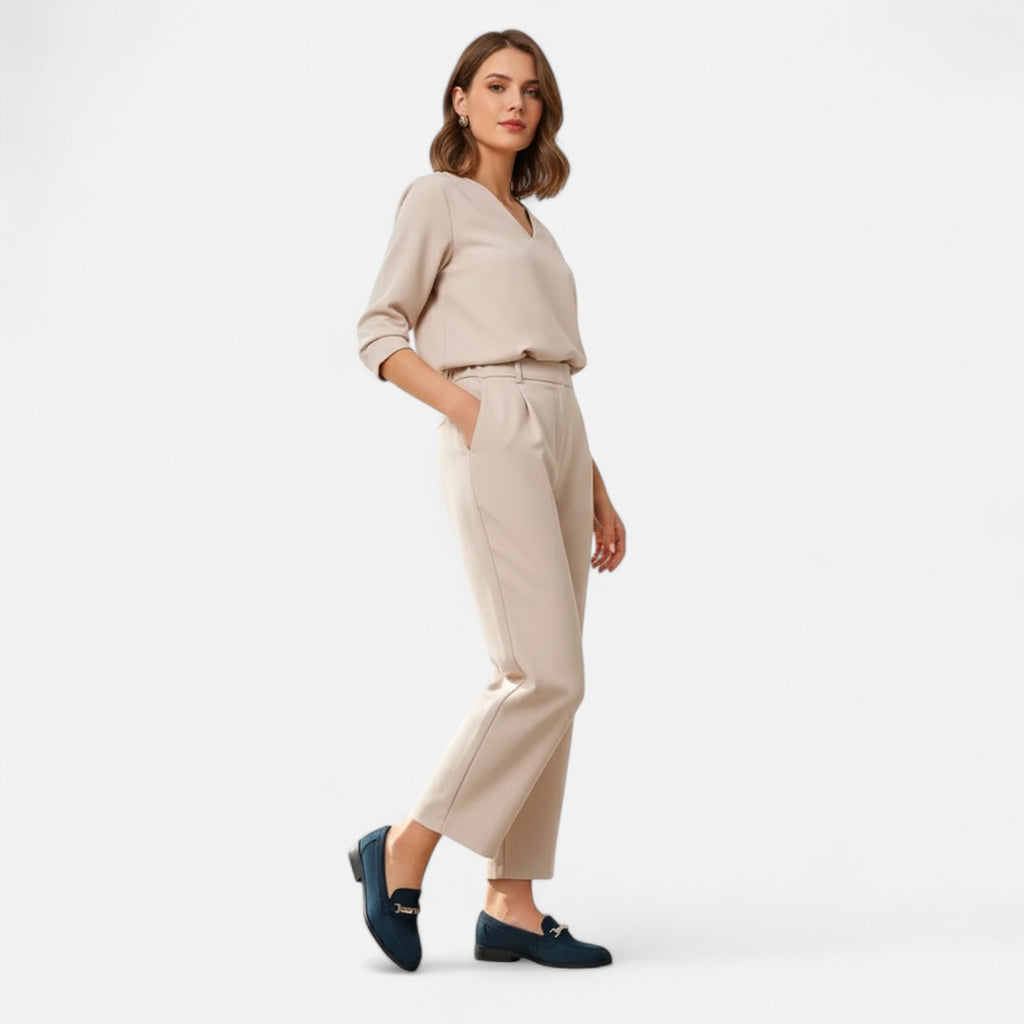 Ferandi Mode | Moccassins Femme à Accents Métalliques