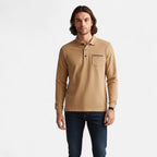 Ferandi Mode | Polo Homme Boutonné Manches Longues Automne