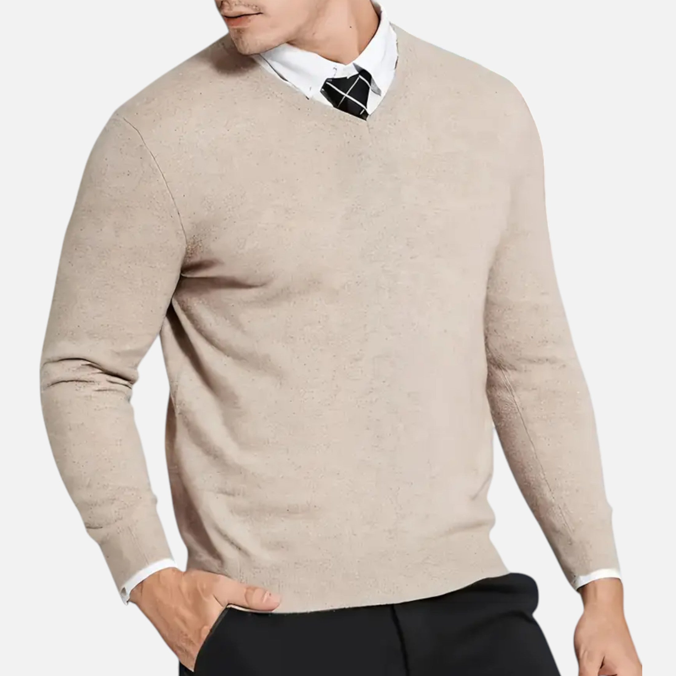Ferandi Mode | Pull Homme Col V Maille Automne-Hiver