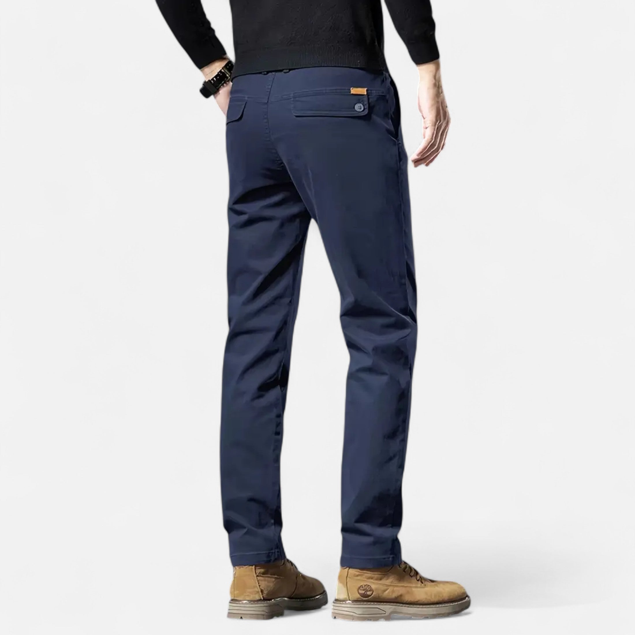 Ferandi Mode | Pantalon Homme Droit Coton Business Chic