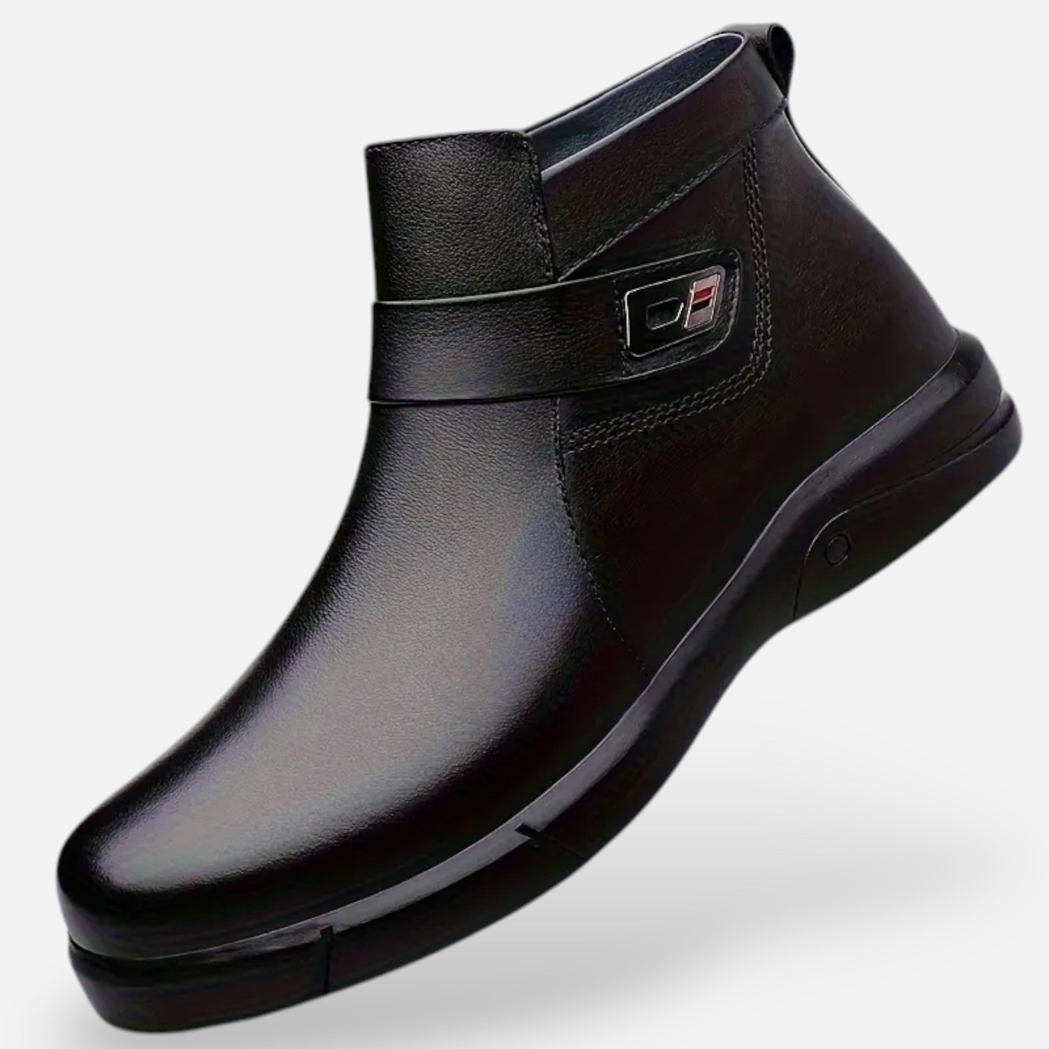 Ferandi Mode | Hommes Bottines en Cuir Plein Grain