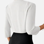 Ferandi Mode | Blazer Femme à Col Plissé