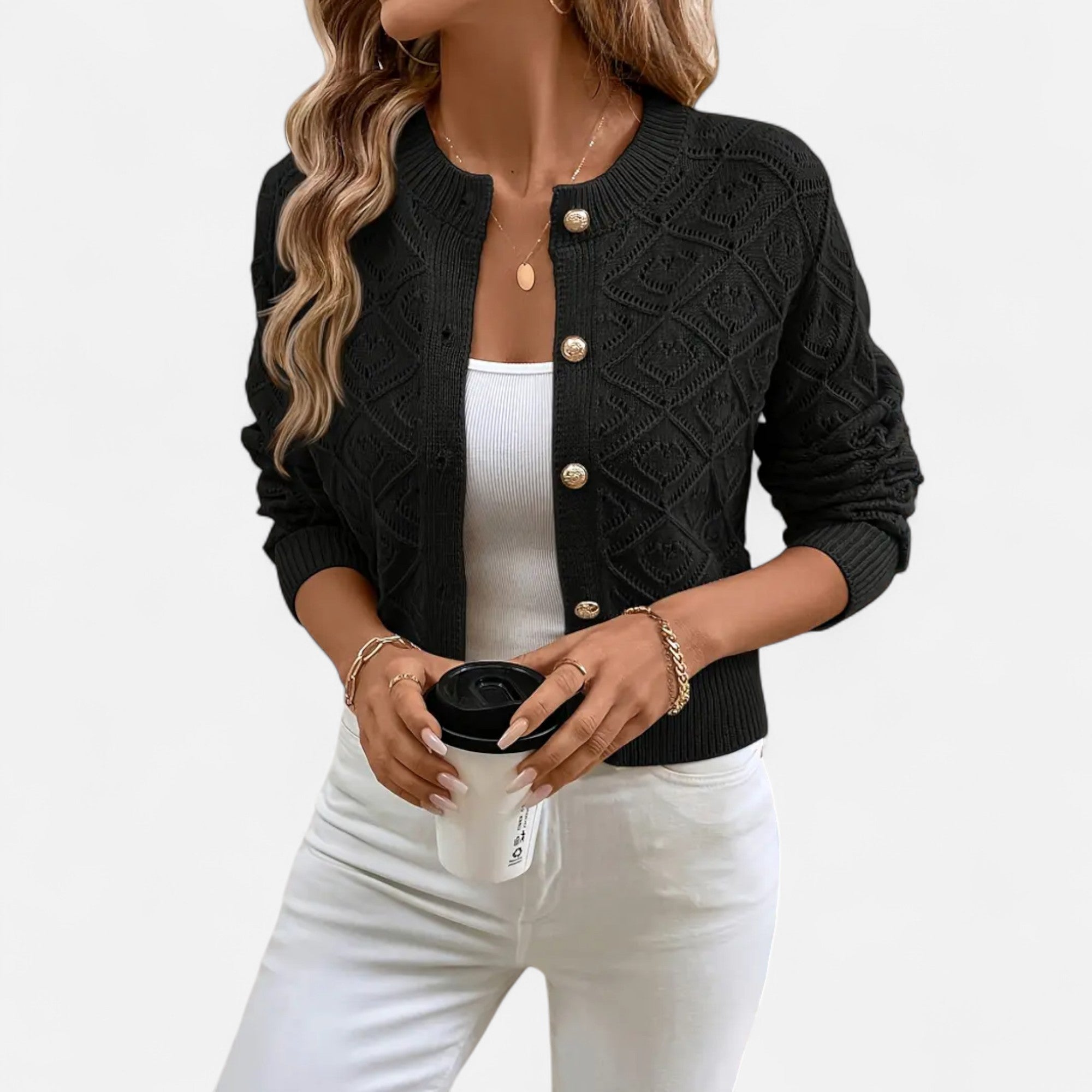 Ferandi Mode | Pull à Col Rond Motif Géométrique