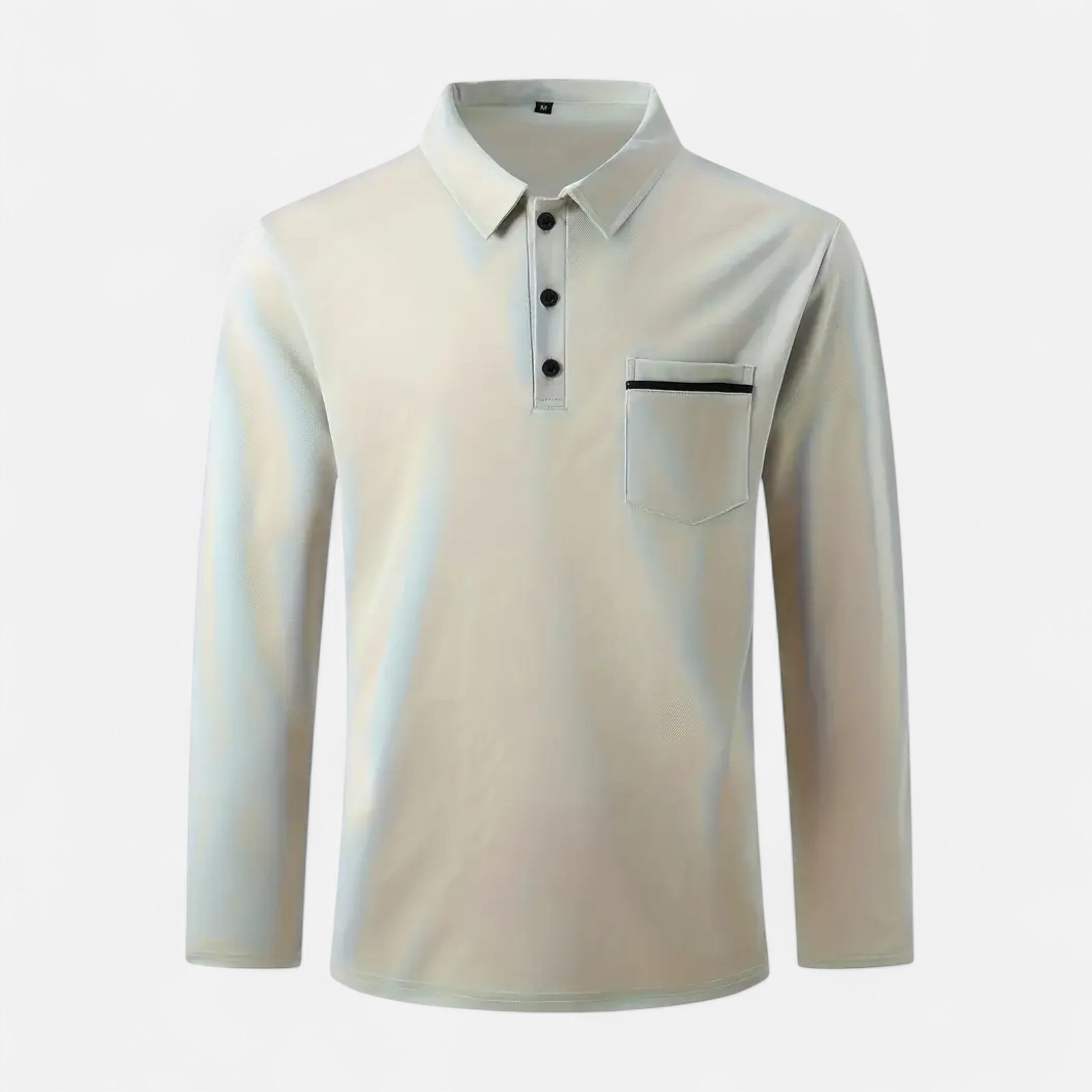 Ferandi Mode | Polo Homme Boutonné Manches Longues Automne