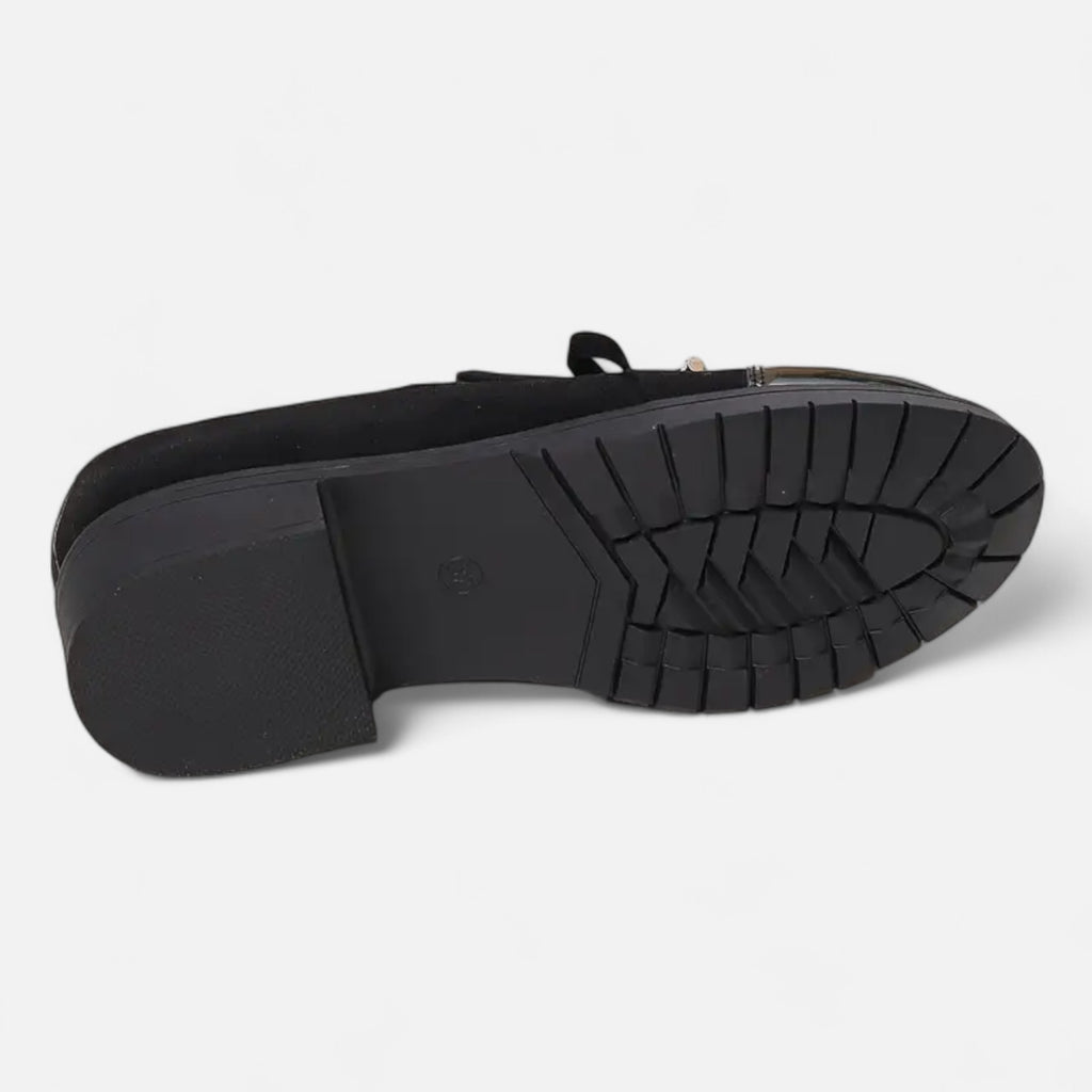 Ferandi Mode | Moccassins Femme à Nœud Rétro