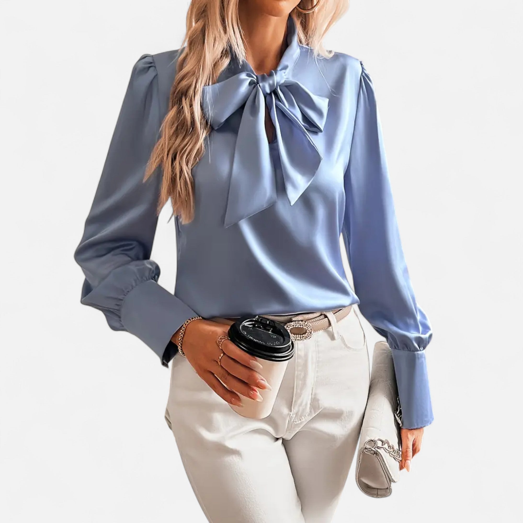 Ferandi Mode | Blouse en Dentelle à Manches Lanterne