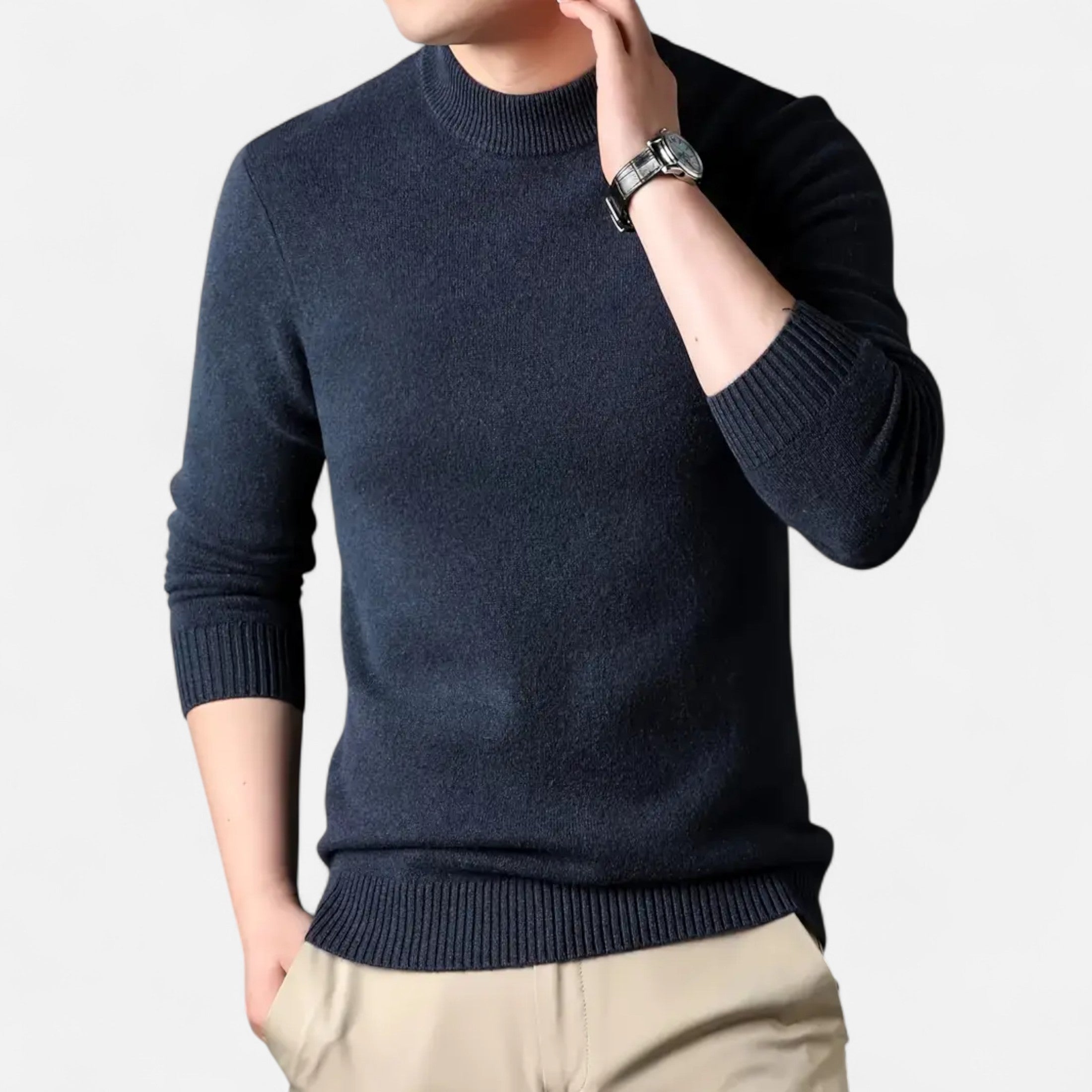 Ferandi Mode | Pull Homme Col Rond Cachemire