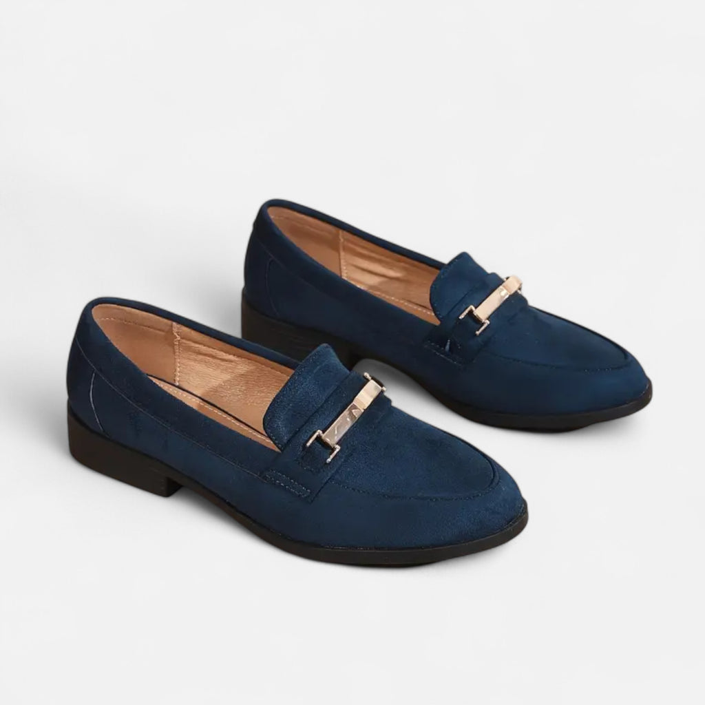 Ferandi Mode | Moccassins Femme à Accents Métalliques