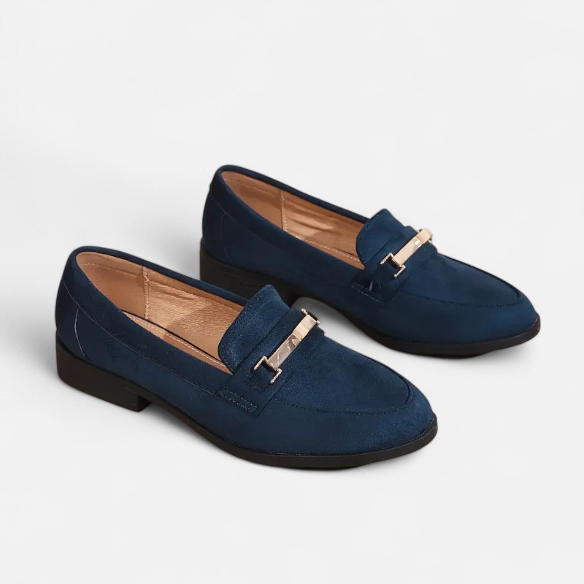 Ferandi Mode | Moccassins Femme à Accents Métalliques