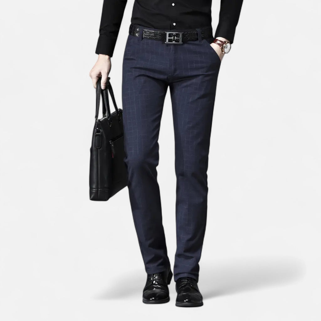 Ferandi Mode | Pantalon Homme Carreaux Slim Business