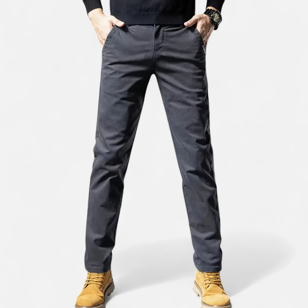 Ferandi Mode | Pantalon Homme Droit Coton Business Chic