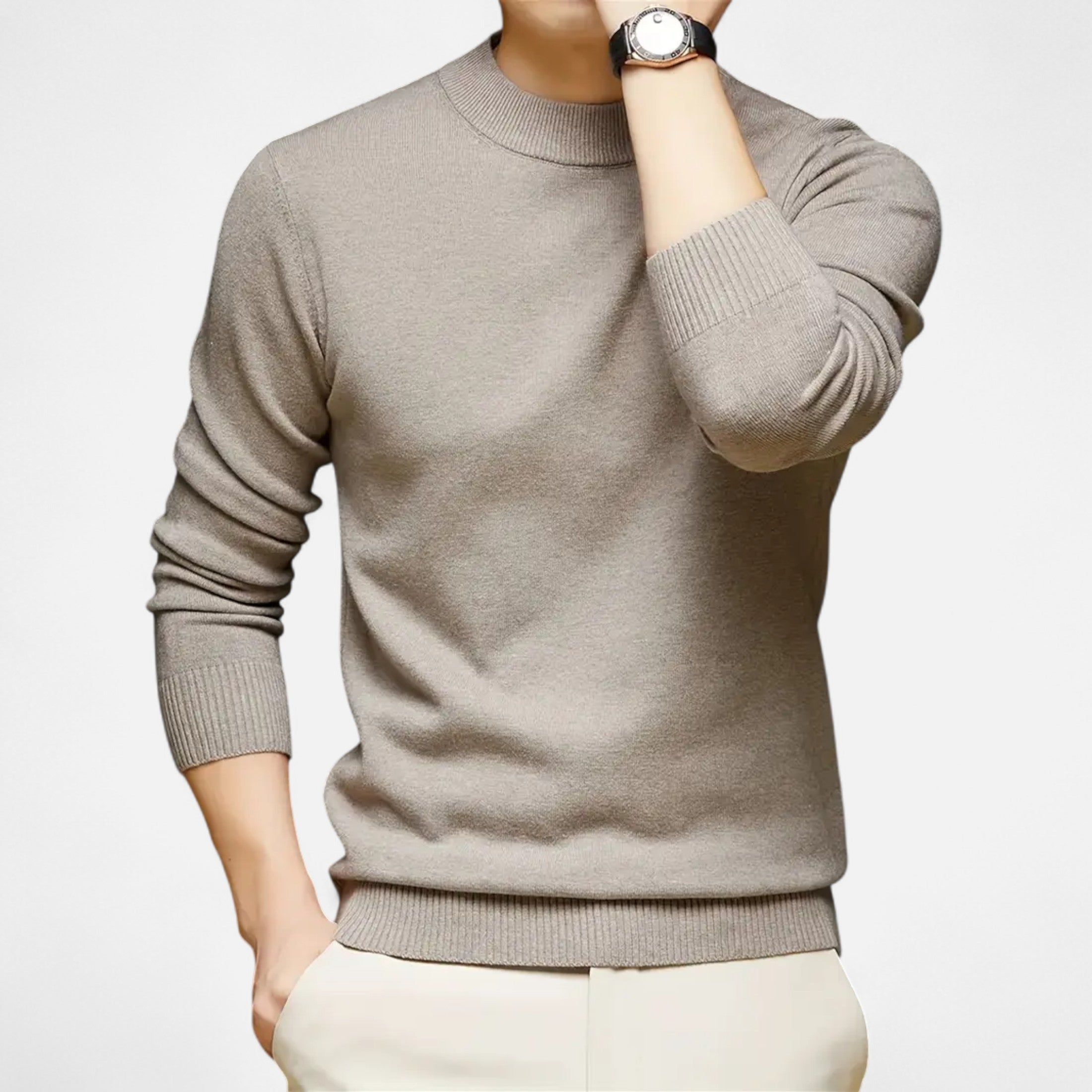 Ferandi Mode | Pull Homme Col Rond Cachemire