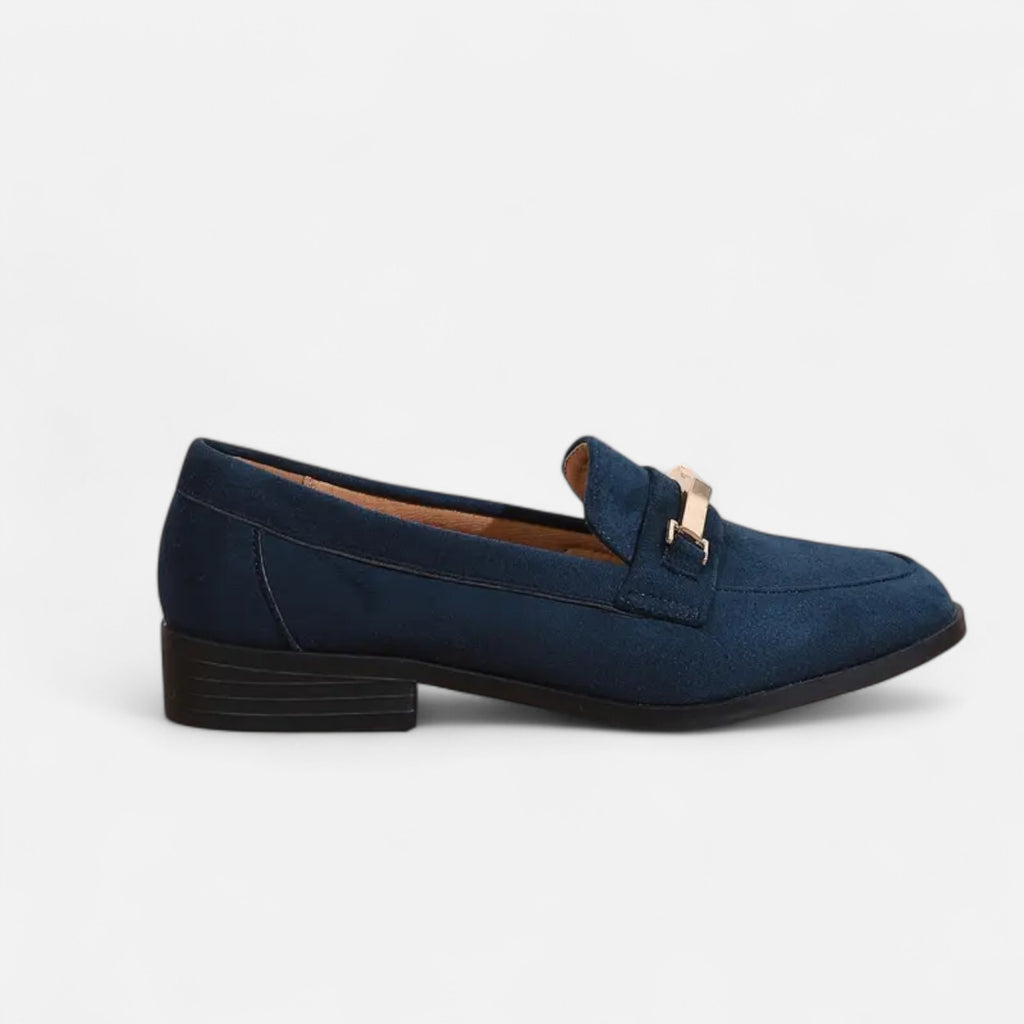 Ferandi Mode | Moccassins Femme à Accents Métalliques