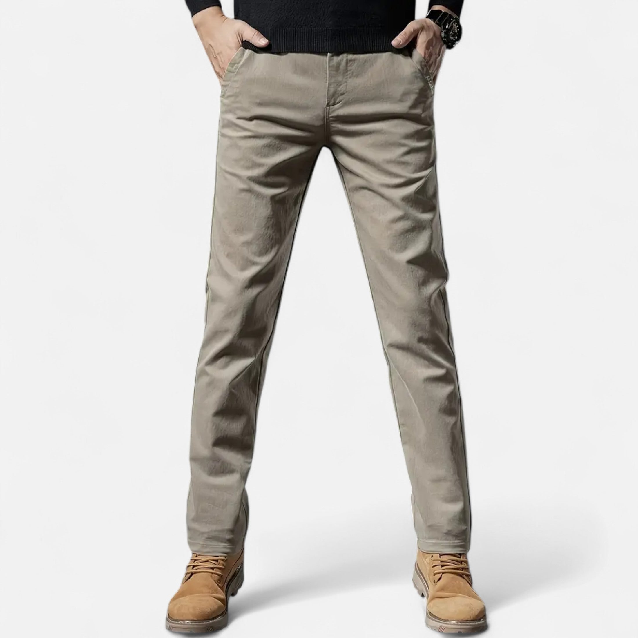 Ferandi Mode | Pantalon Homme Droit Coton Business Chic
