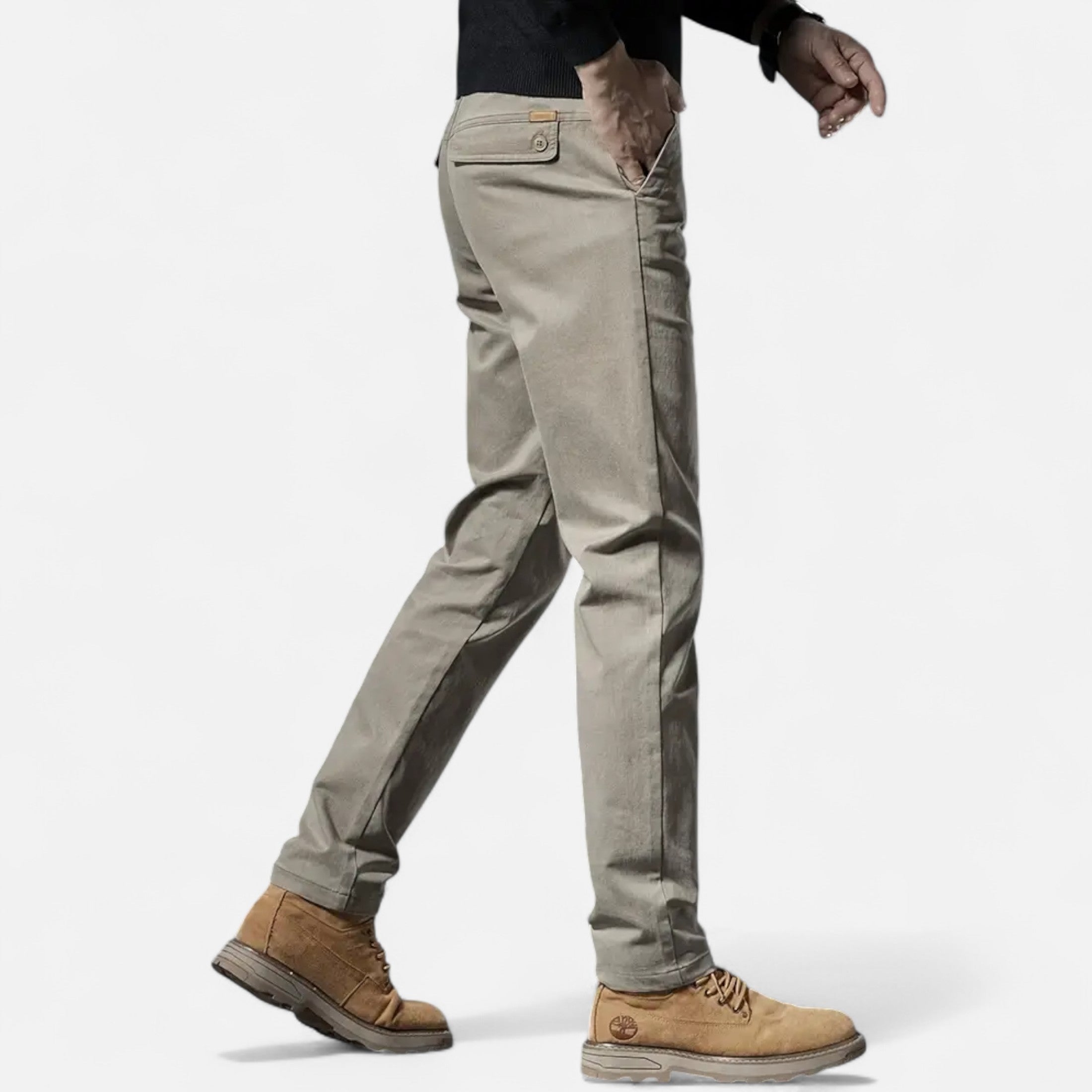 Ferandi Mode | Pantalon Homme Droit Coton Business Chic