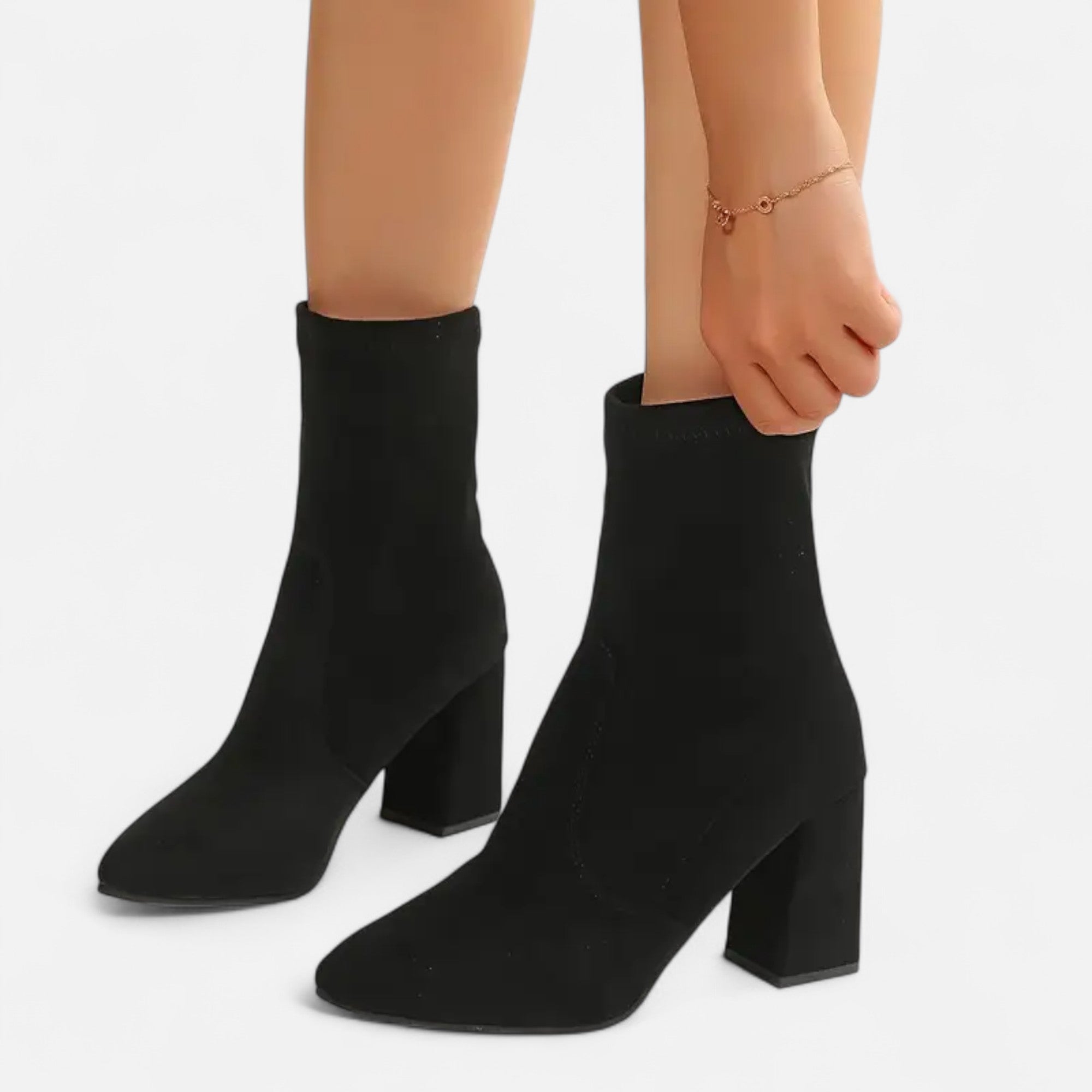 Ferandi Mode | Bottines Élégantes à Semelle Épaisse