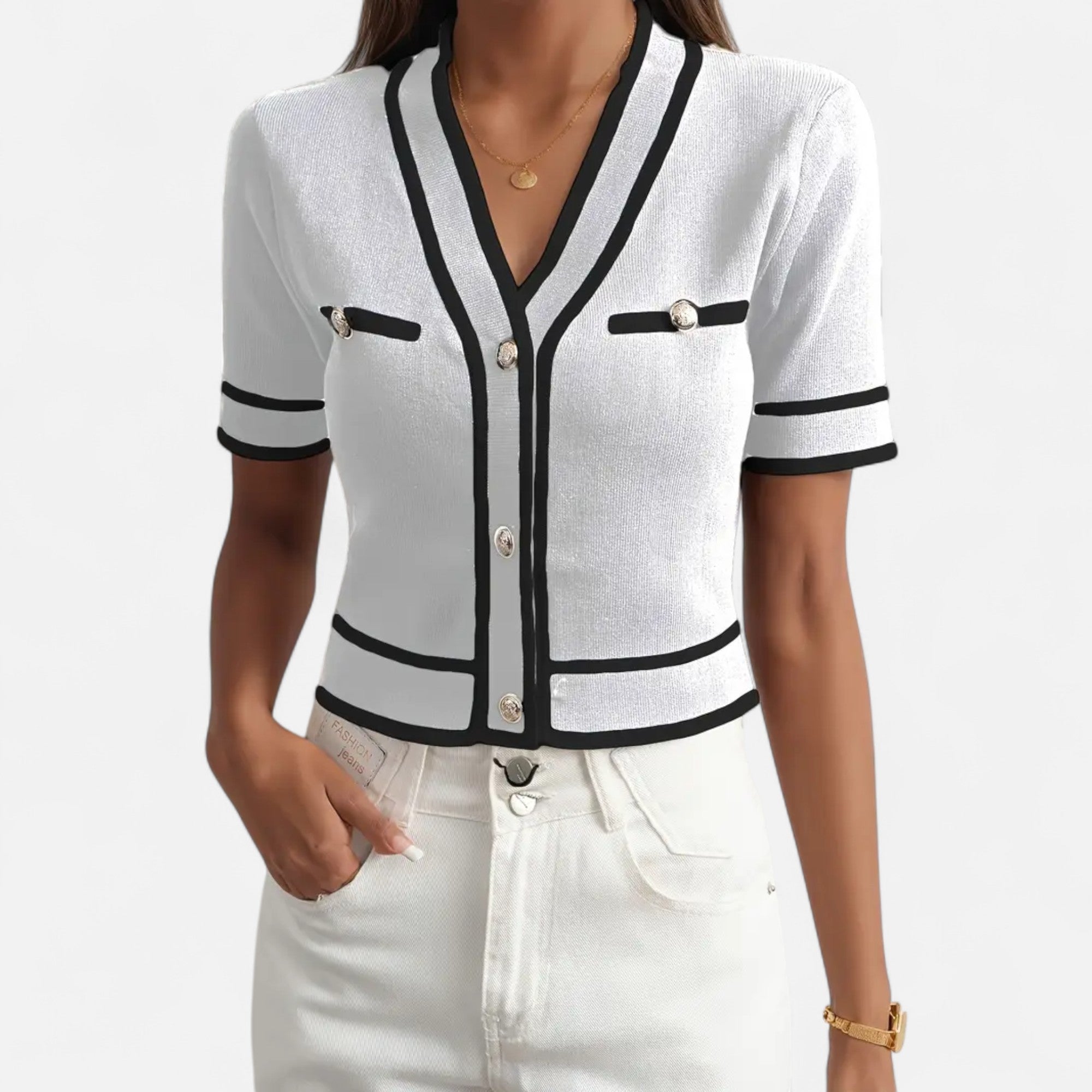 Ferandi Mode | Cardigan Court Élégant