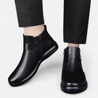 Ferandi Mode | Hommes Bottines en Cuir Plein Grain
