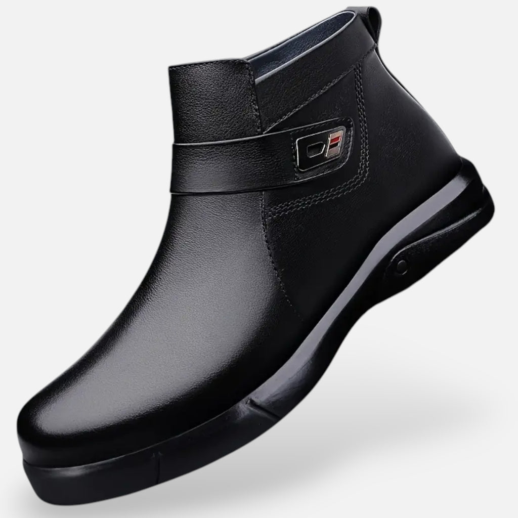 Ferandi Mode | Hommes Bottines en Cuir Plein Grain