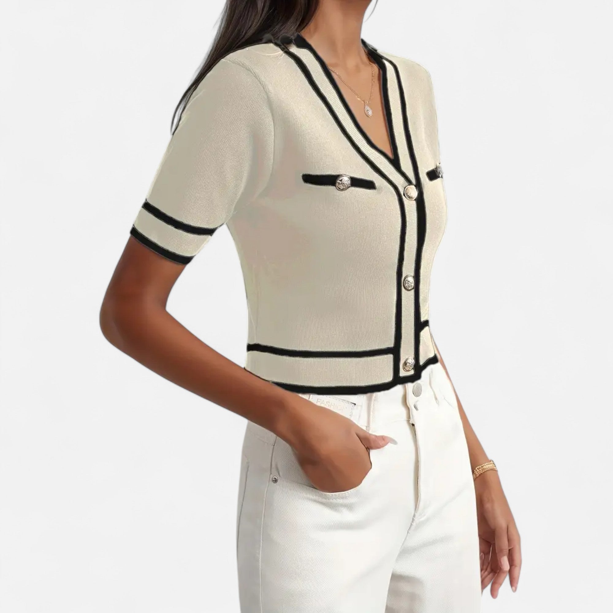 Ferandi Mode | Cardigan Court Élégant