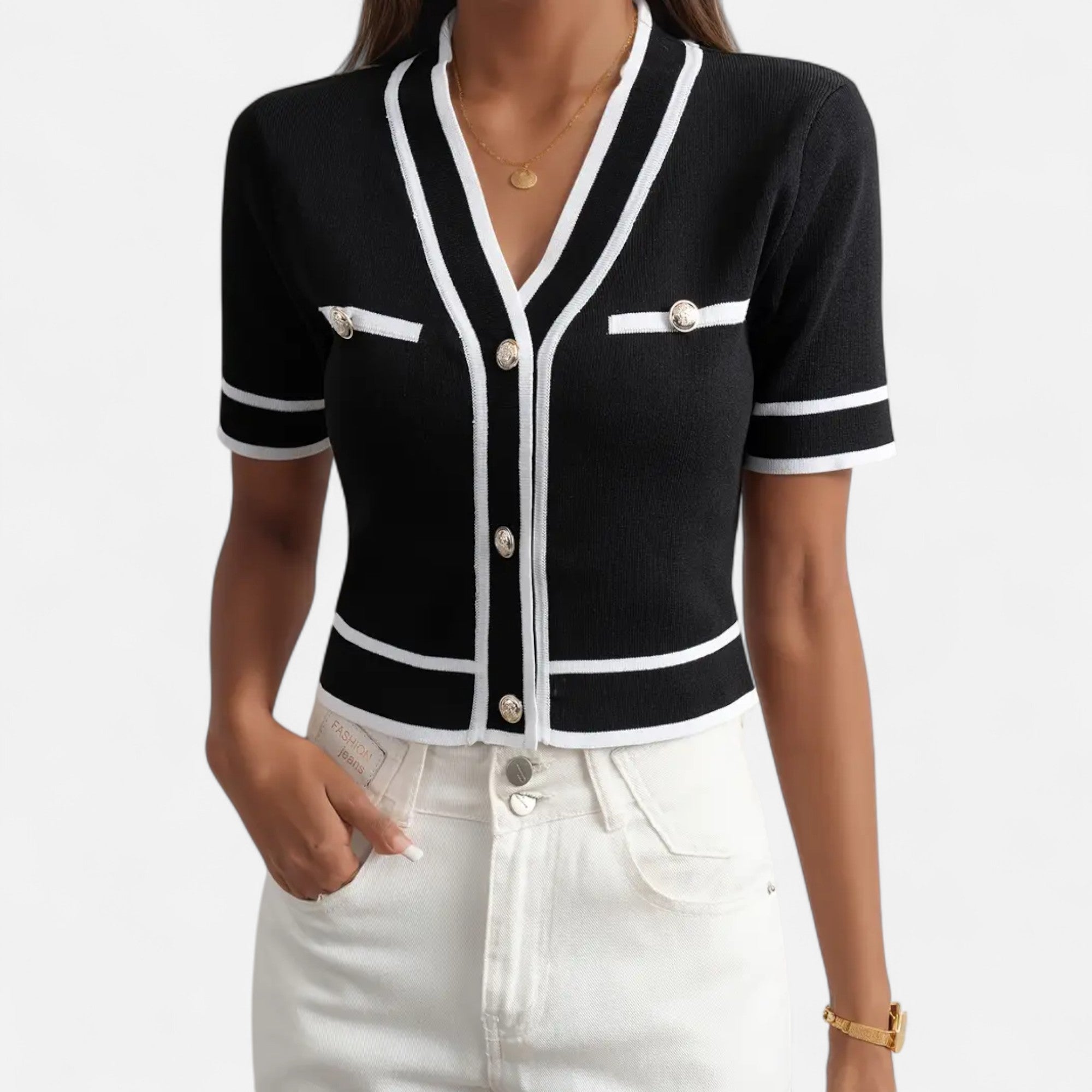 Ferandi Mode | Cardigan Court Élégant