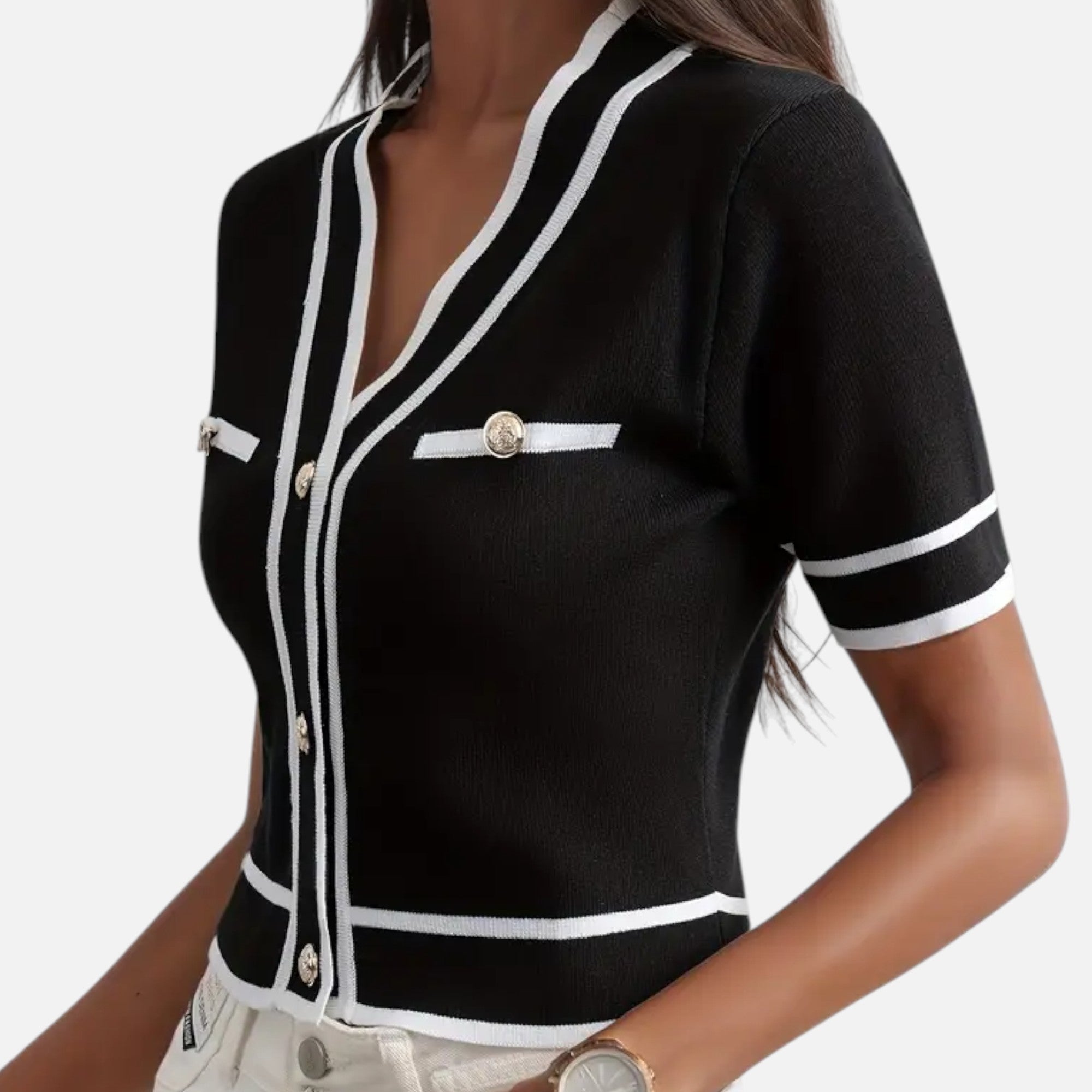 Ferandi Mode | Cardigan Court Élégant