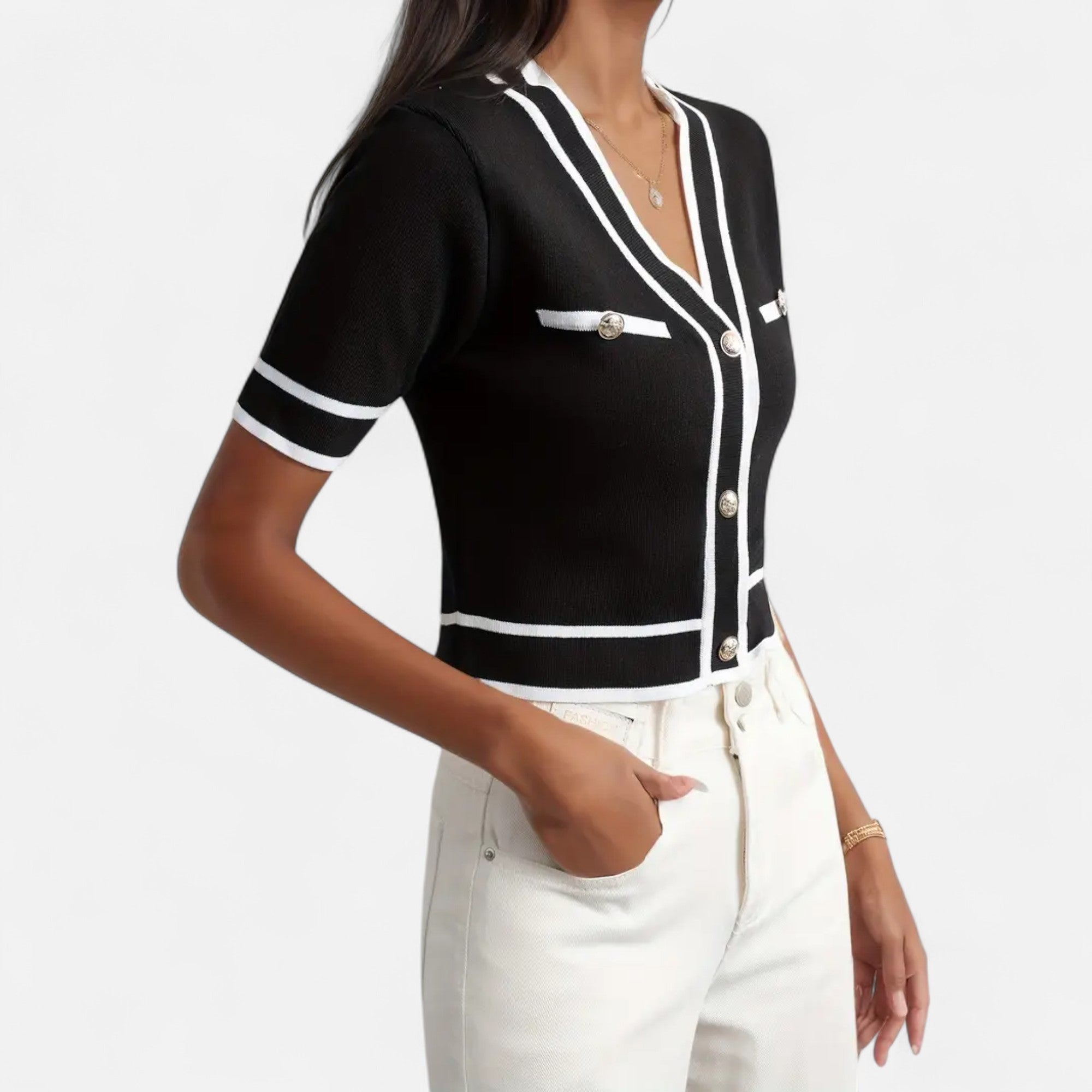 Ferandi Mode | Cardigan Court Élégant