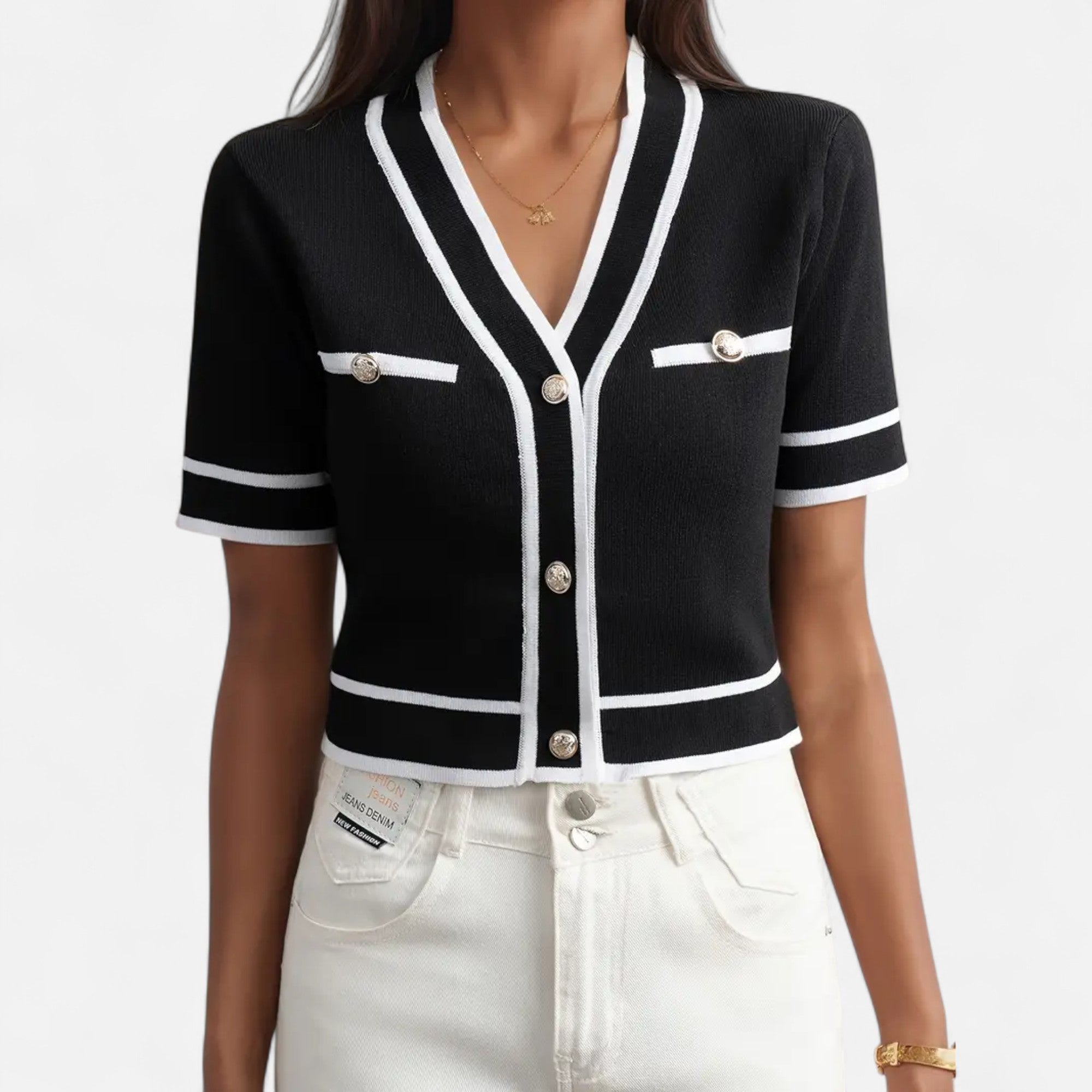 Ferandi Mode | Cardigan Court Élégant