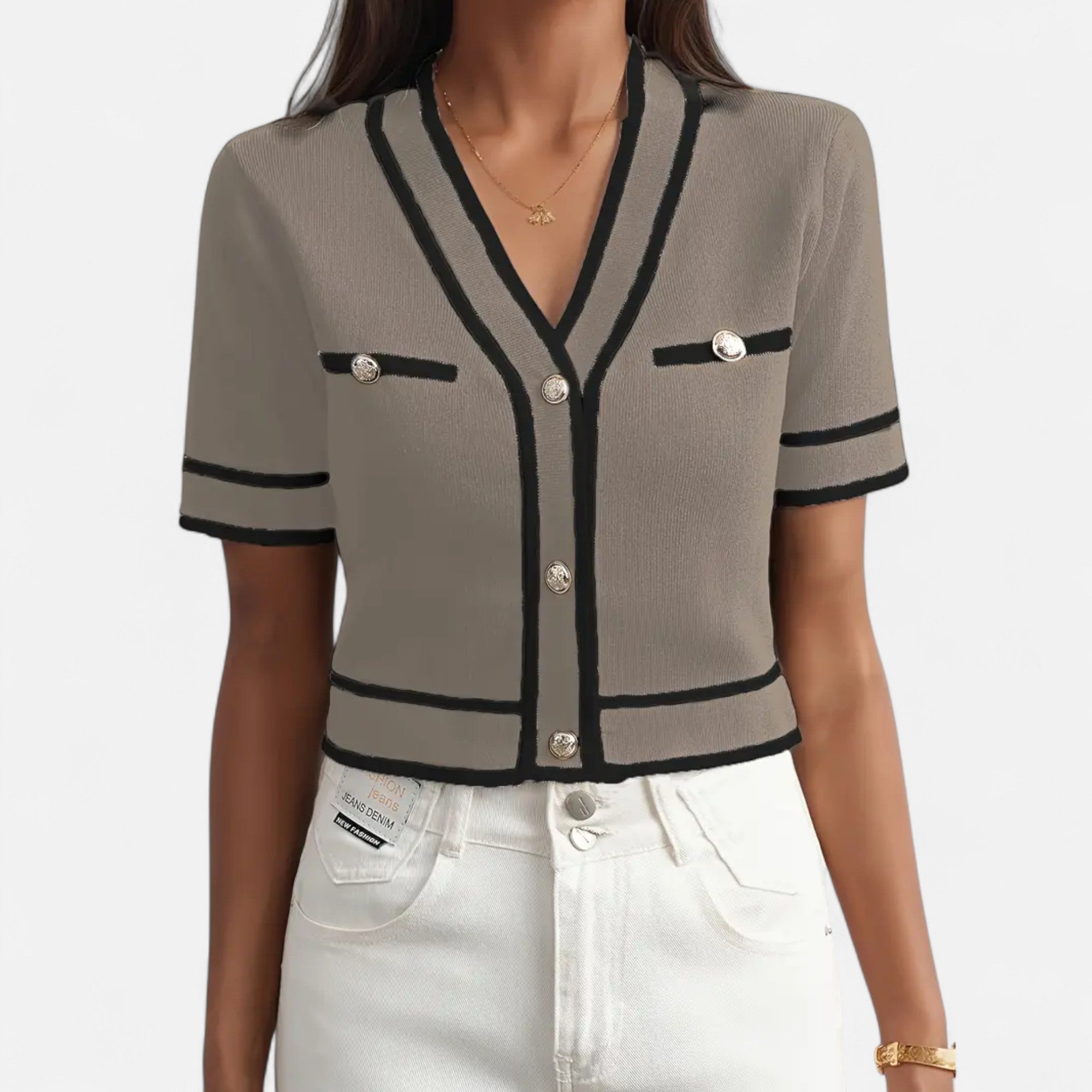 Ferandi Mode | Cardigan Court Élégant