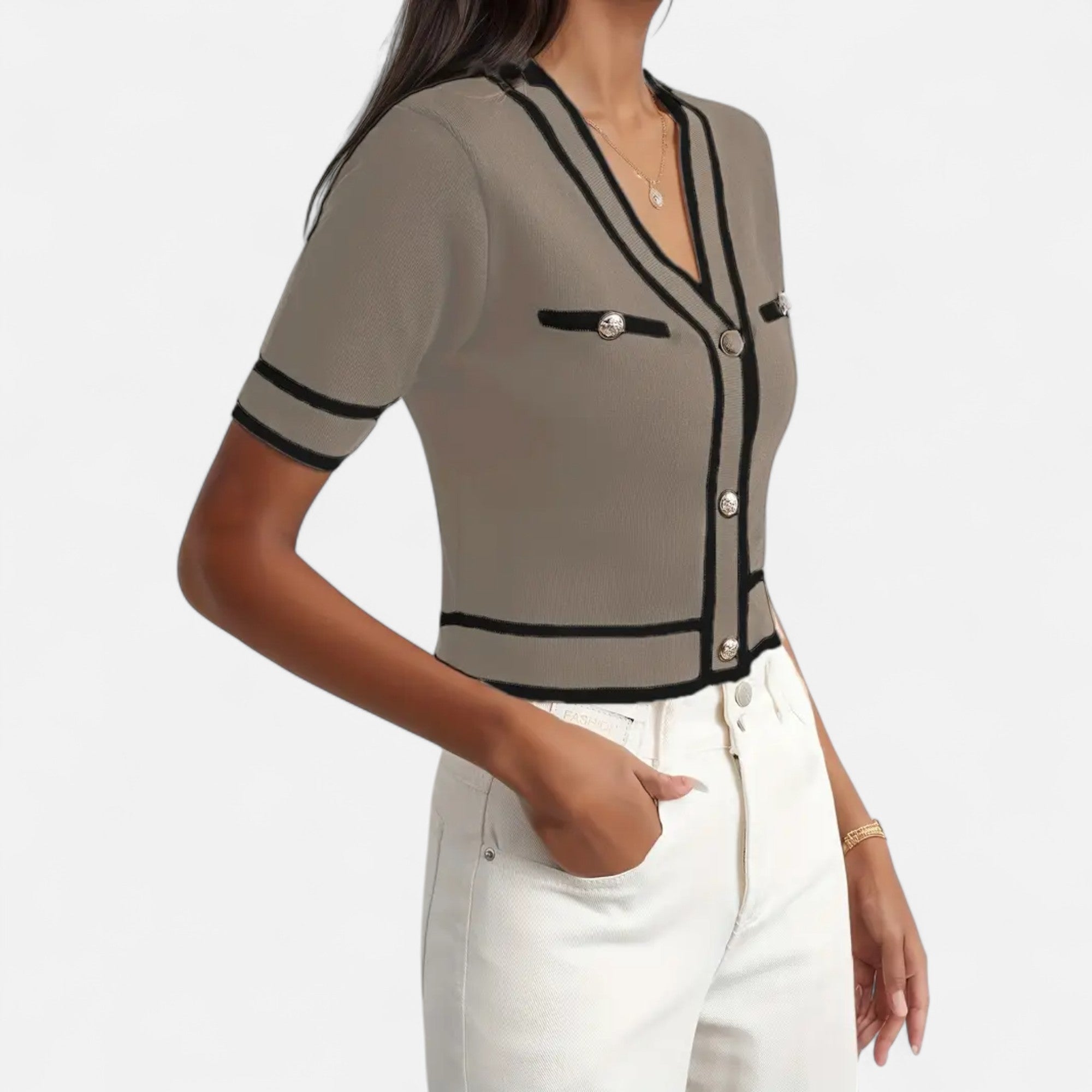 Ferandi Mode | Cardigan Court Élégant