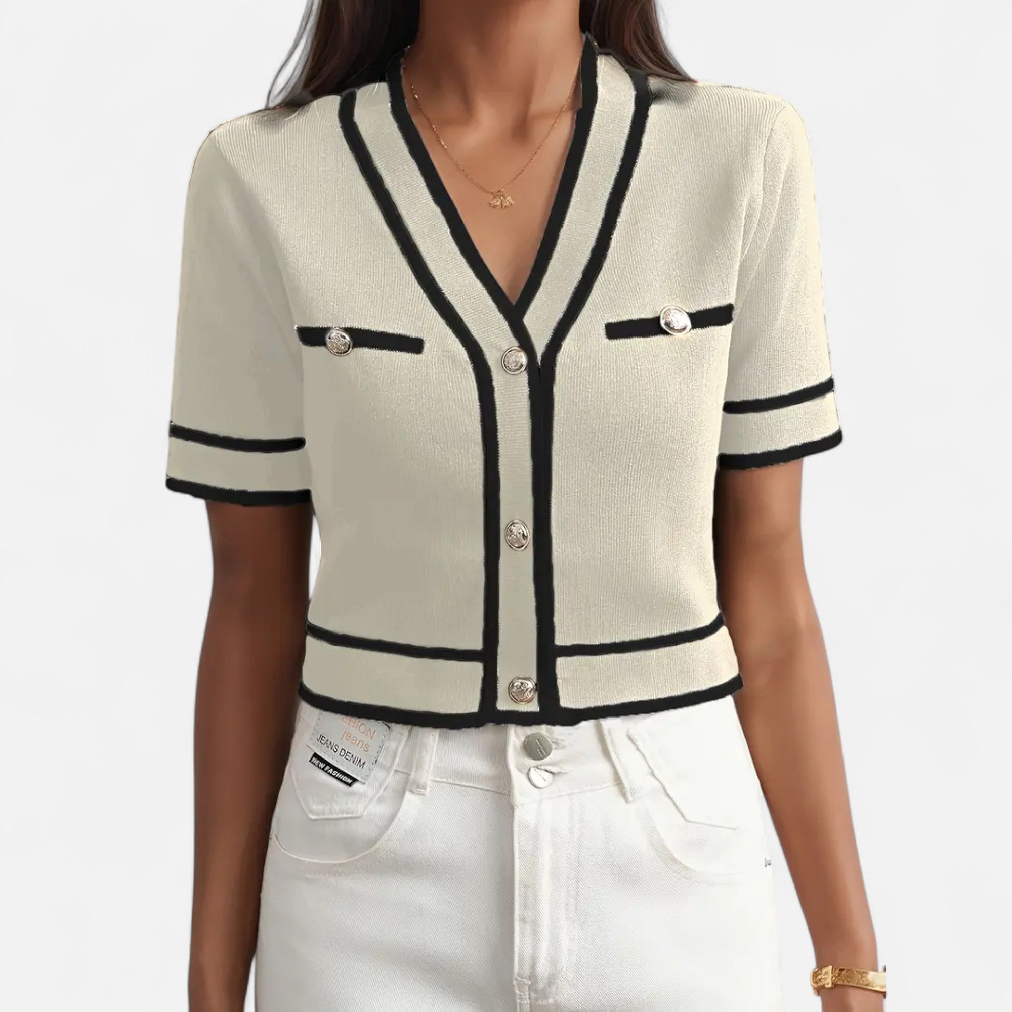 Ferandi Mode | Cardigan Court Élégant