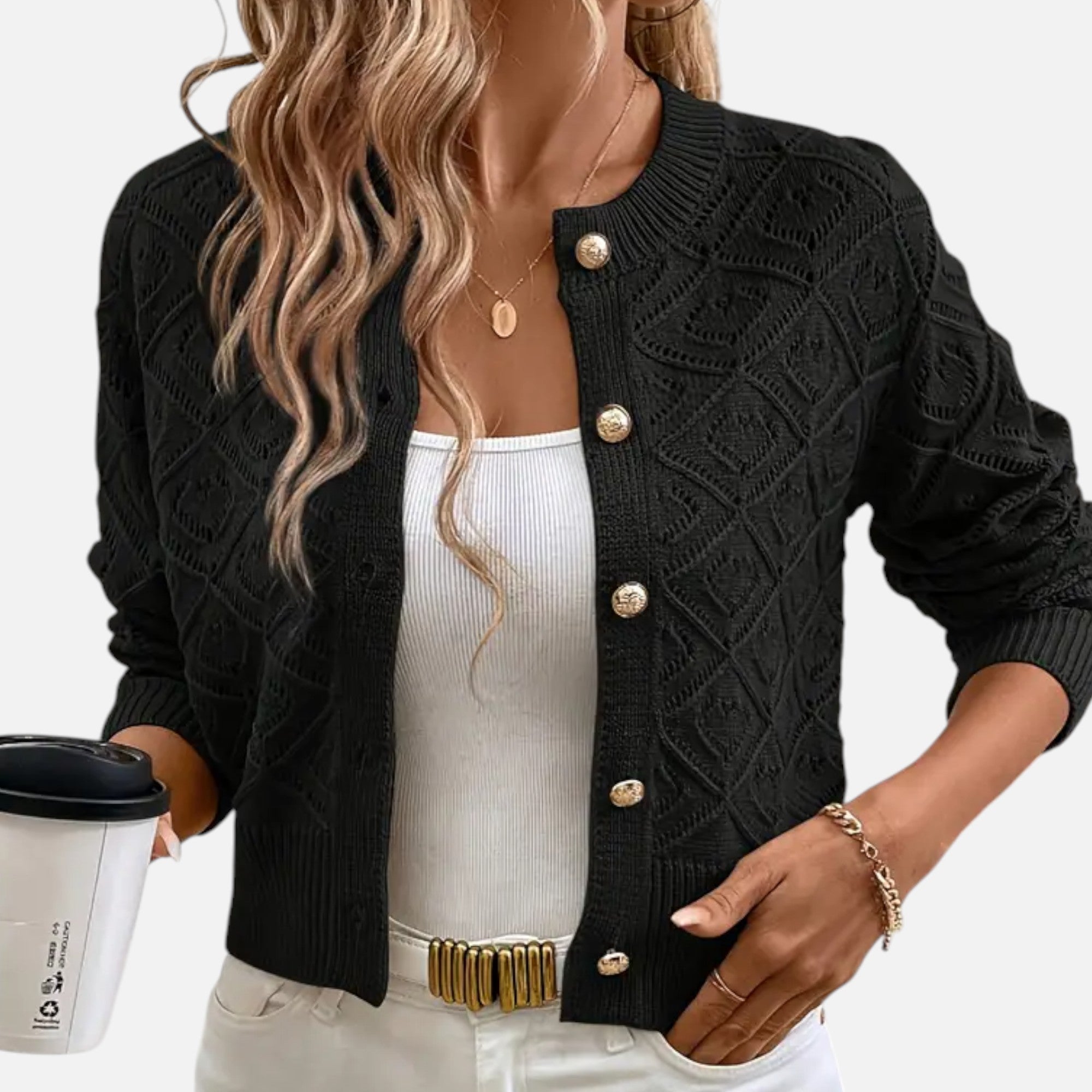 Ferandi Mode | Pull à Col Rond Motif Géométrique