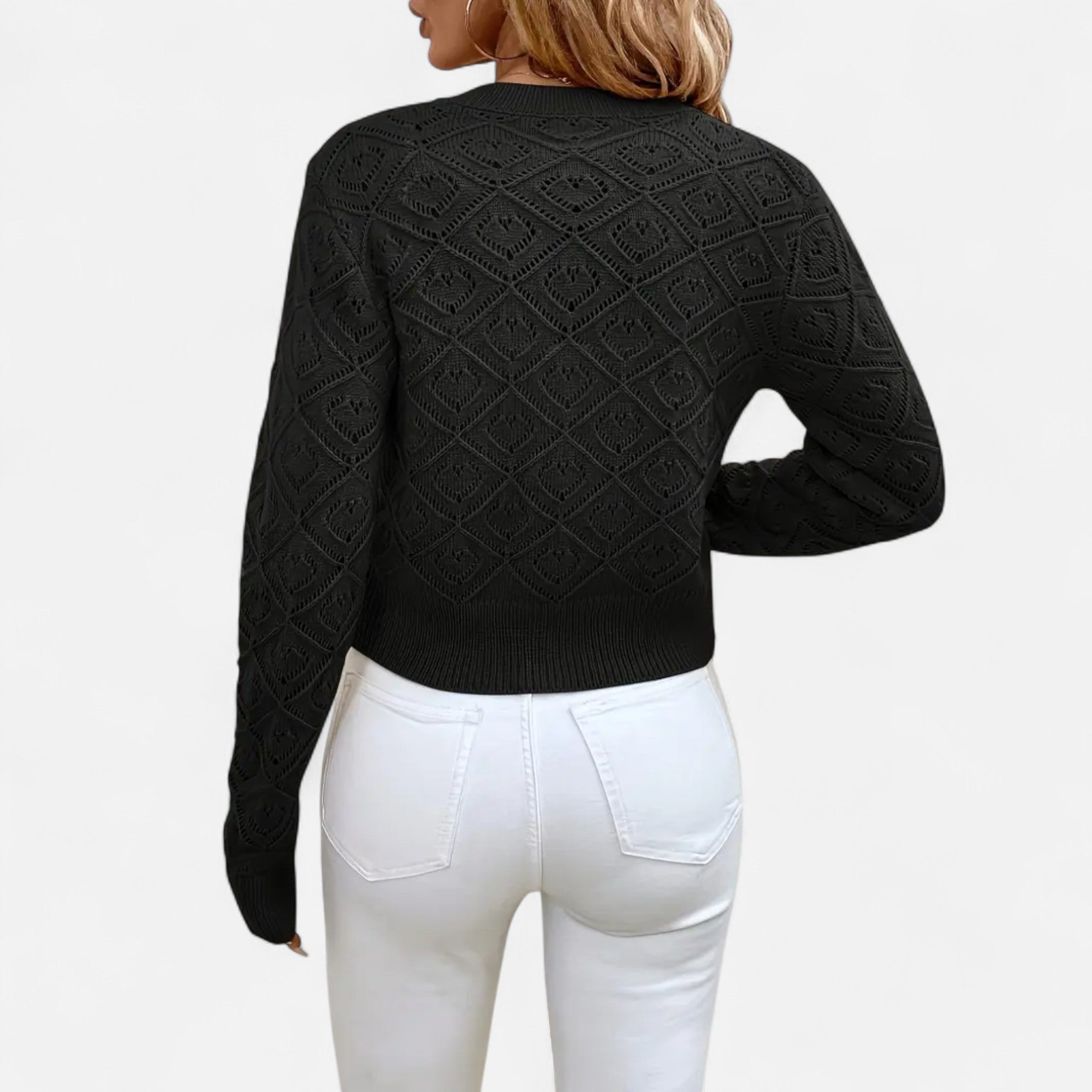 Ferandi Mode | Pull à Col Rond Motif Géométrique