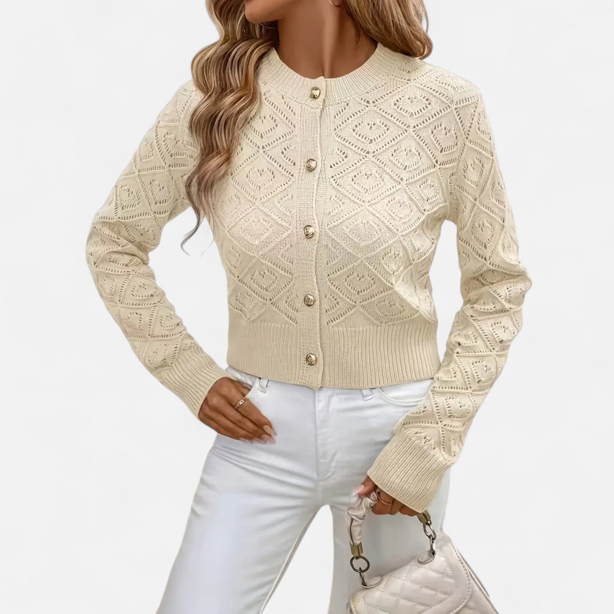 Ferandi Mode | Pull à Col Rond Motif Géométrique