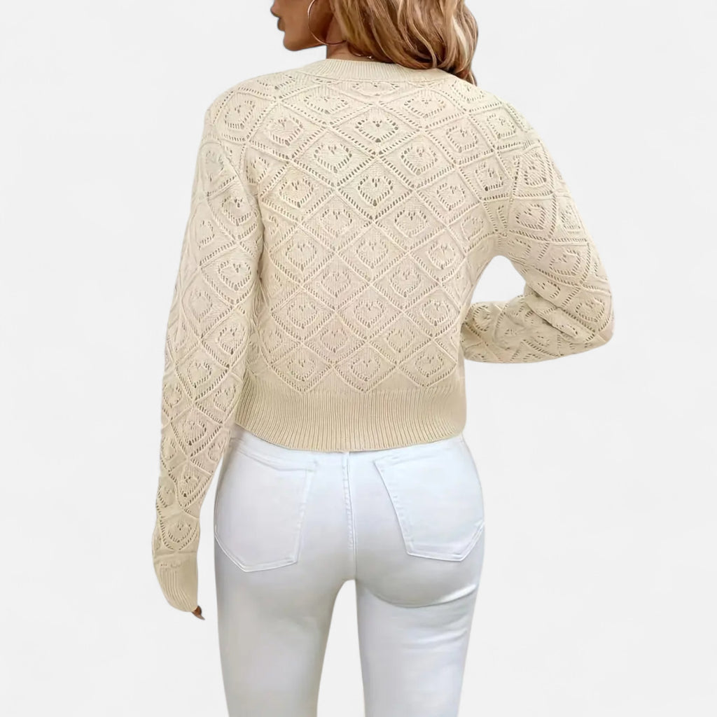 Ferandi Mode | Pull à Col Rond Motif Géométrique