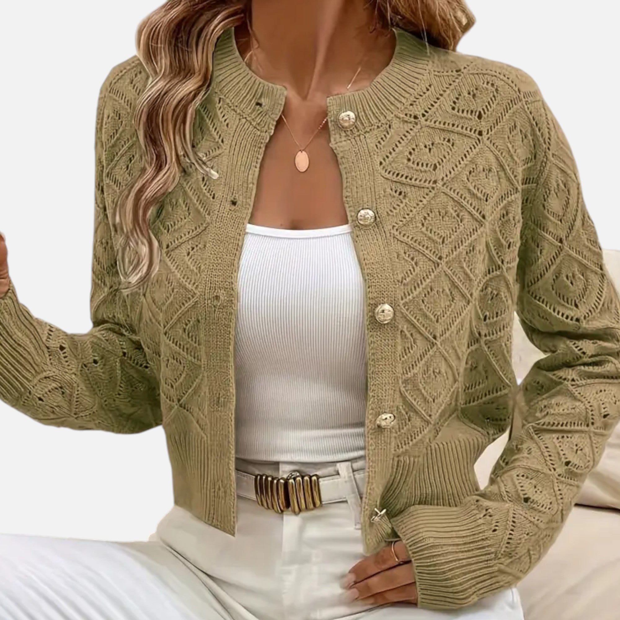 Ferandi Mode | Pull à Col Rond Motif Géométrique