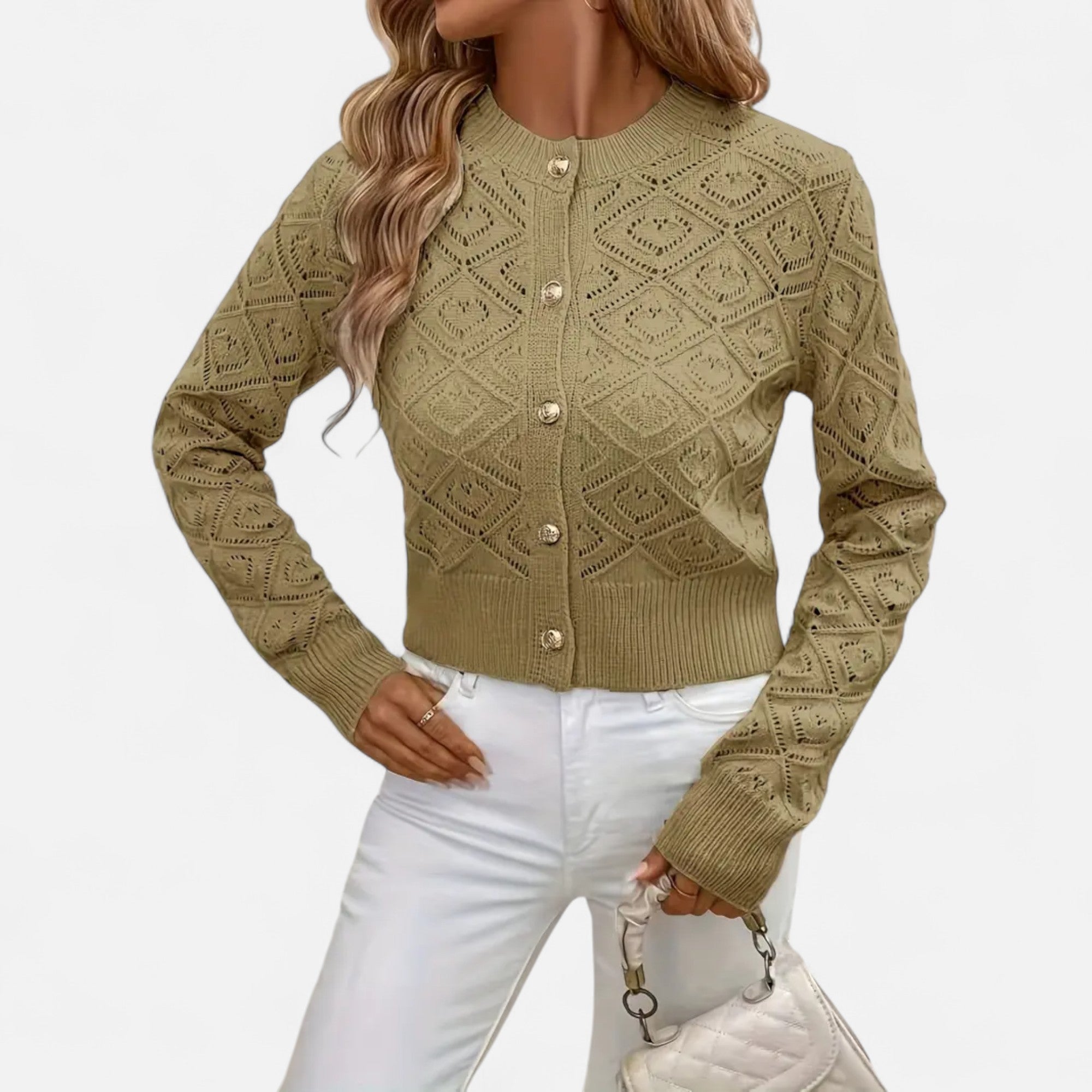 Ferandi Mode | Pull à Col Rond Motif Géométrique