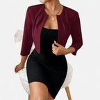 Ferandi Mode | Blazer Femme à Col Plissé