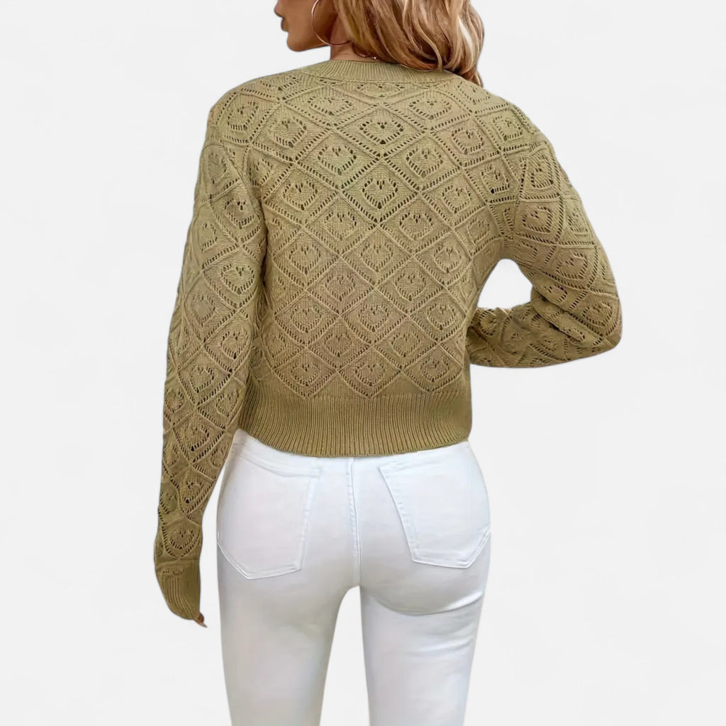 Ferandi Mode | Pull à Col Rond Motif Géométrique