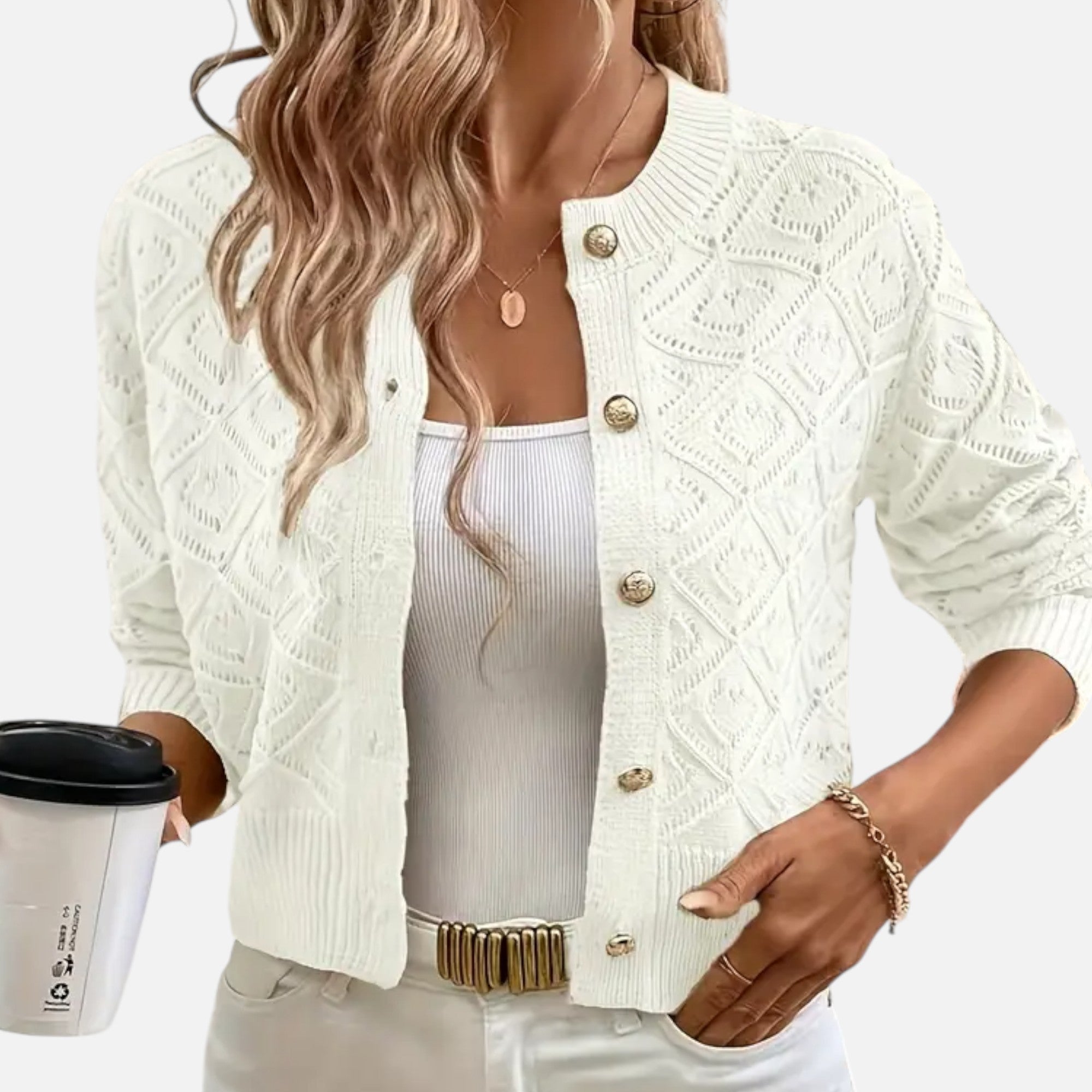 Ferandi Mode | Pull à Col Rond Motif Géométrique