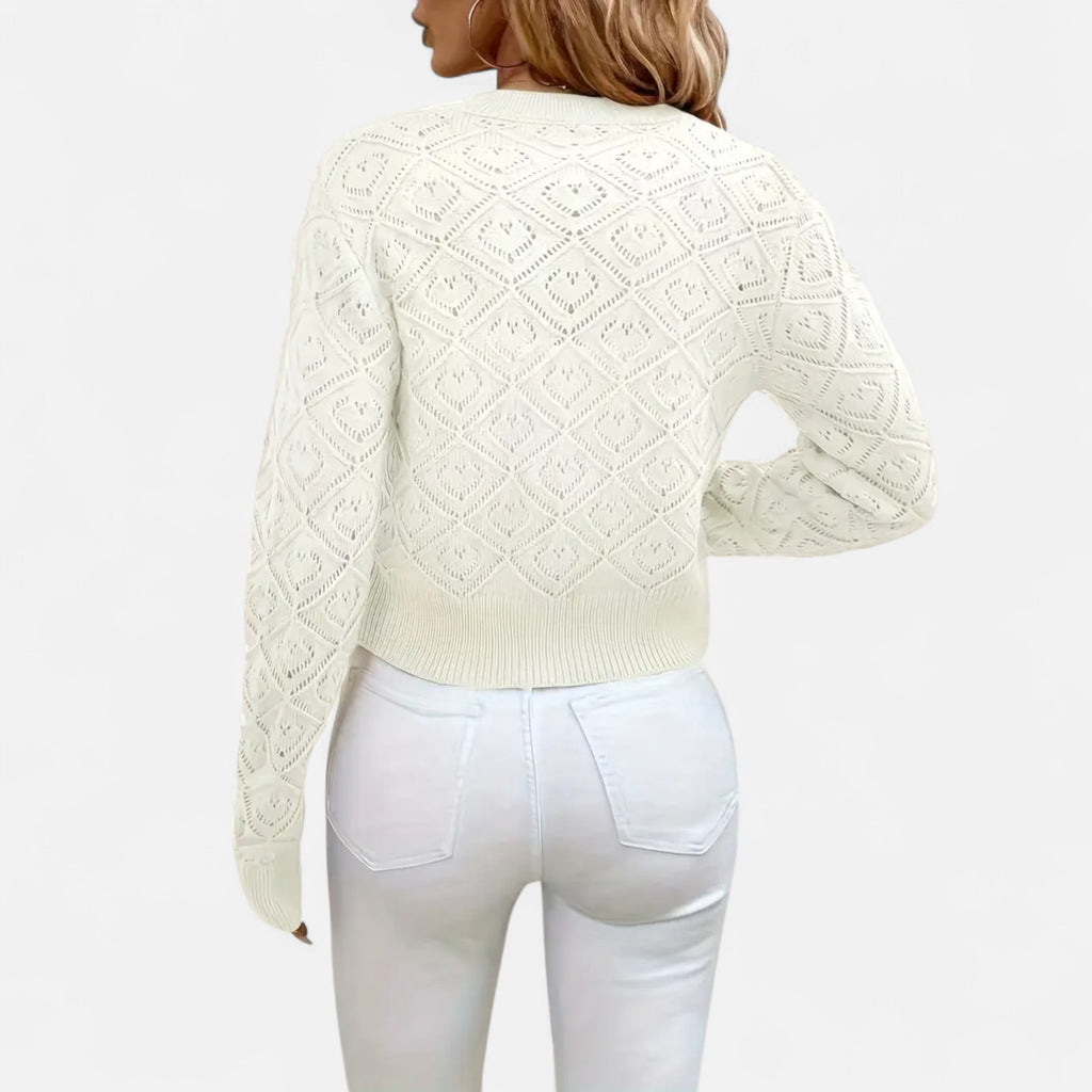 Ferandi Mode | Pull à Col Rond Motif Géométrique