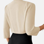 Ferandi Mode | Blazer Femme à Col Plissé