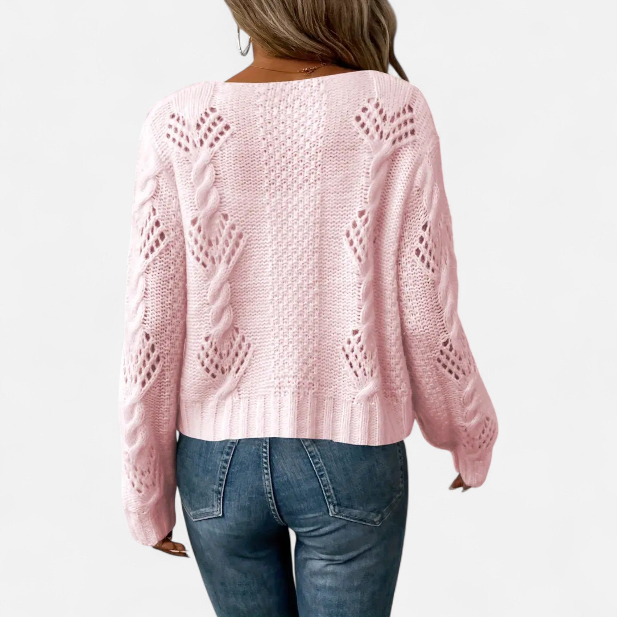 Ferandi Mode | Cardigan Court à Manches Longues