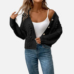 Ferandi Mode | Cardigan Court à Manches Longues