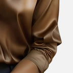 Ferandi Mode | Blouse en Satin Manches Longues