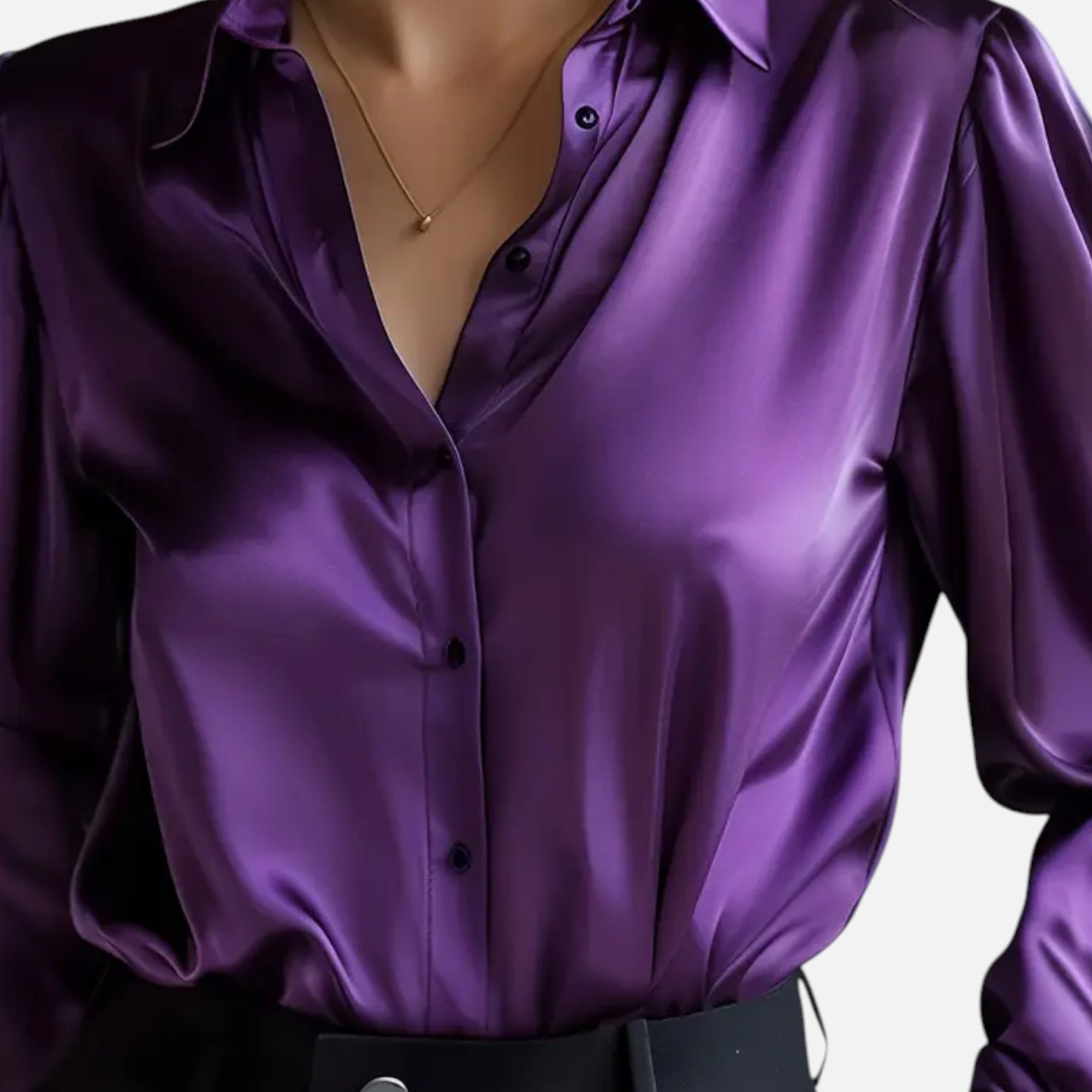 Ferandi Mode | Blouse en Satin Manches Longues