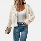 Ferandi Mode | Cardigan Court à Manches Longues