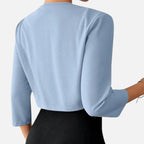 Ferandi Mode | Blazer Femme à Col Plissé