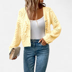 Ferandi Mode | Cardigan Court à Manches Longues