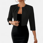 Ferandi Mode | Blazer Femme à Col Plissé